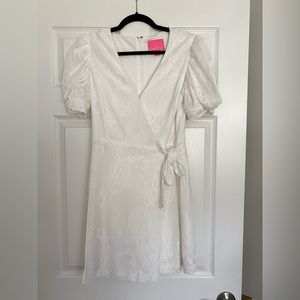 Lilly Pulitzer White Lace Wrap Skort Romper/Dress